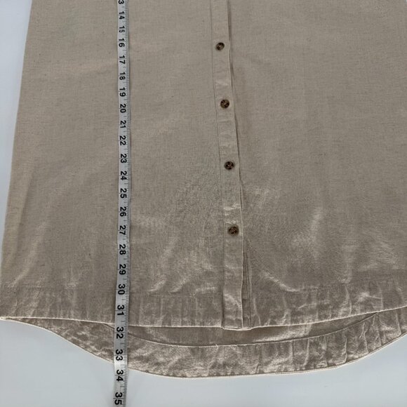 Rhythm Classic Shirt Dress in Oat Size‎ Sm EUC Minimalist Basic Clean - Picture 11 of 11